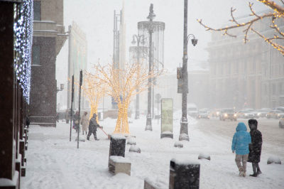 Синоптик Леус: снегопад в Москве во вторник начнется после 9-10 утра