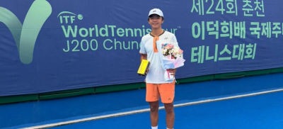 Ни одного проигранного сета: юный казахстанец выиграл турнир категории J200