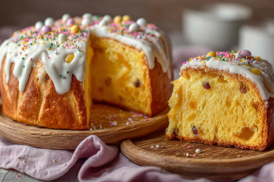 Готовим тесто на ночь &mdash; утром ставим выпекать: кулич &laquo;Бриошь&raquo; &mdash; пористый, не черствеет