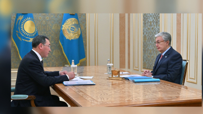 Касым-Жомарту Токаеву рассказали о ходе развития городов Қонаев и Алатау