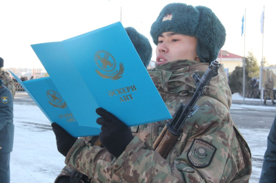 Столичная бригада Национальной гвардии МВД РК пополнилась около 700 новобранцами