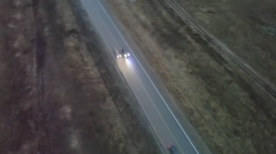 Полицейские с помощью дрона зафиксировали грубое нарушение на трассе в Акмолинской области