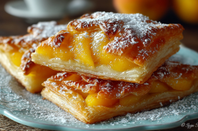 Беру слоеное тесто и банку персиков &mdash; пеку слойки за 15 минут. Смакую нежные &laquo;вкусняшки&raquo; с чаем и кофе